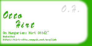 otto hirt business card